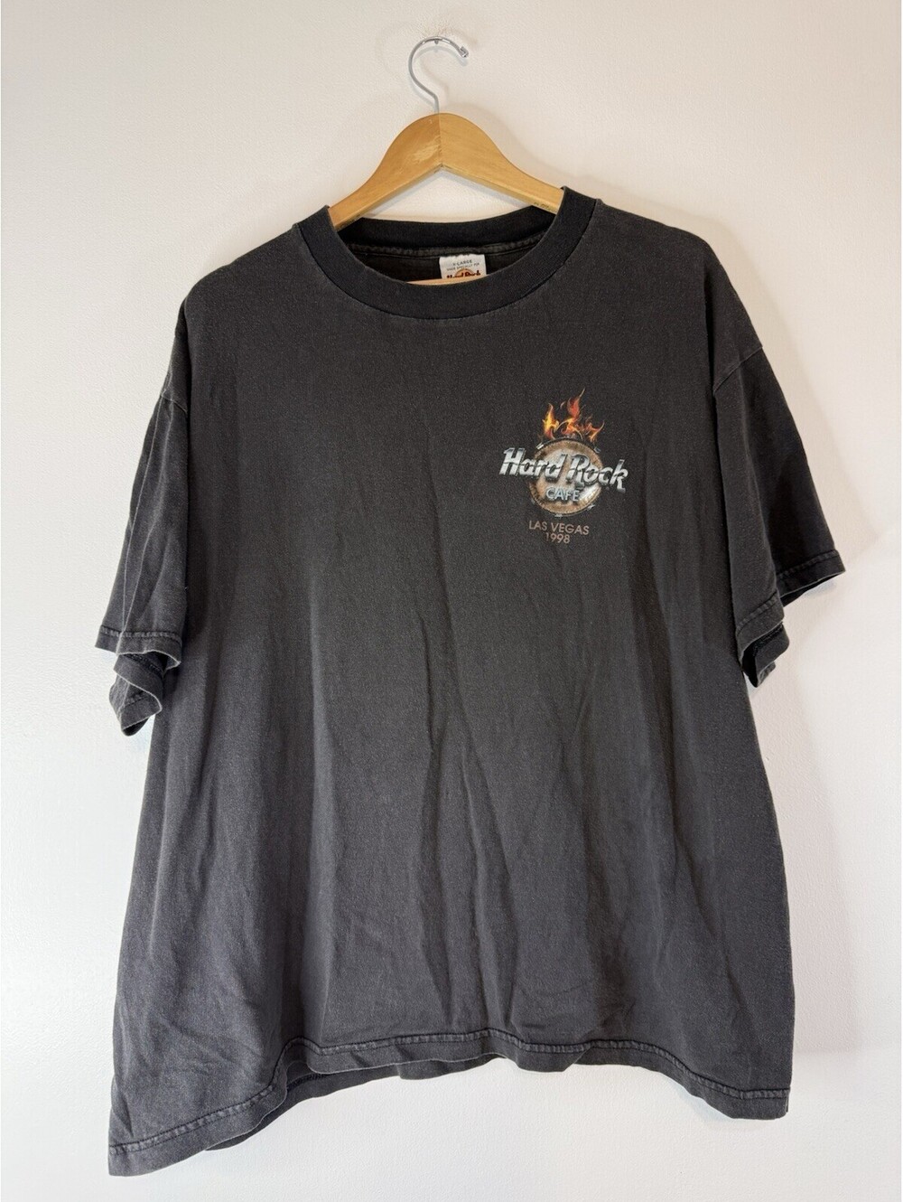 Vintage Hard Rock Cafe Las Vegas 1998 Graphic Black T-Shirt, Size XL